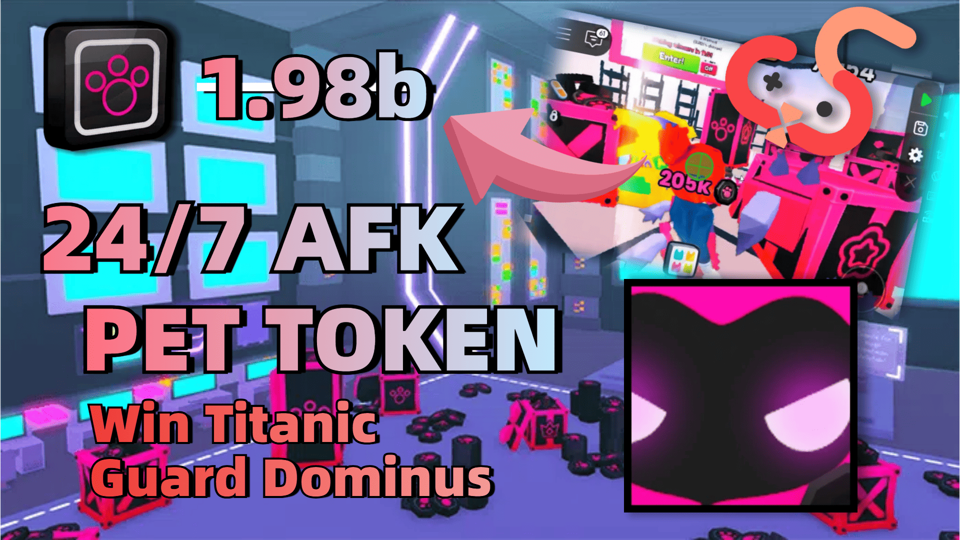 Im Infinitely Farming TOKEN To Win The Titanic Guard Dominus In PS99!